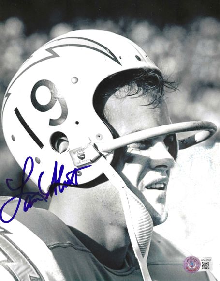 AUTOGRAPHED 8x10 LANCE ALWORTH San Diego Chargers Photo Beckett