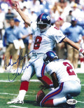 Autographed MORTEN ANDERSEN 8x10 New York Giants photo JSA