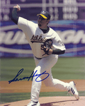 AUTOGRAPHED SIGNED photo AARON HARANG Oakland A's