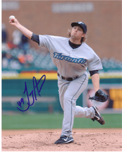 SIGNED photo JEREMY ACCARDO #1 Toronto Blue Jays