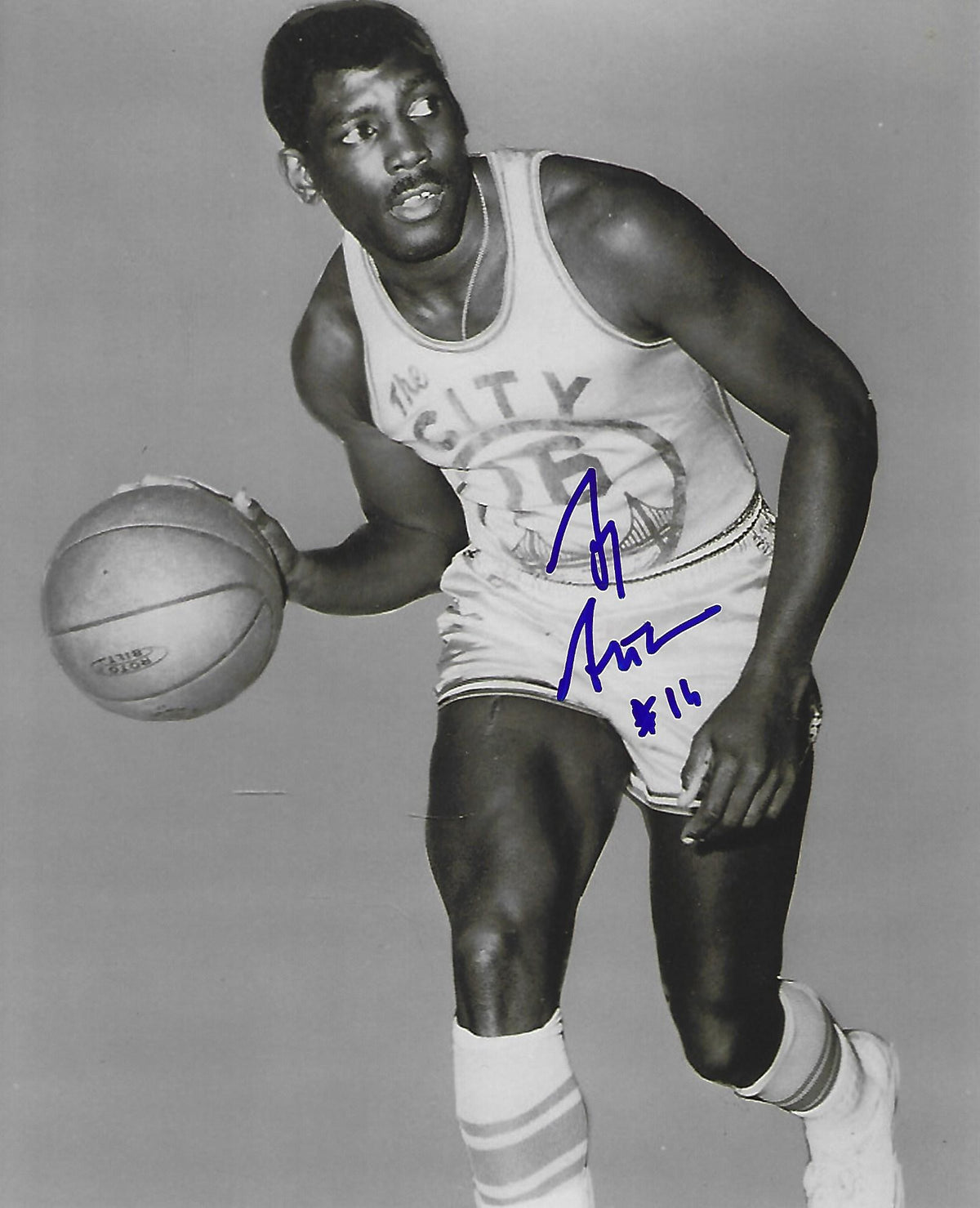 AUTOGRAPHED AL ATTLES 8X10 San Francisco Warriors photo