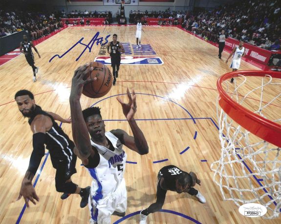 Autographed MOHAMED BAMBA 8X10 Orlando Magic Photo JSA