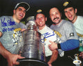 Autographed KEVIN STEVENS and TOM BARRASSO 8X10 Pittsburgh Penguins Photo JSA