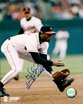 AUTOGRAPHED TONY BATISTE 8x10 Baltimore Orioles Photo