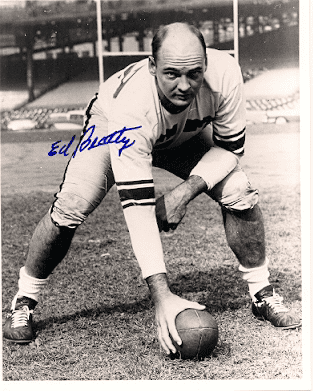 Autographed ED BEATTY 8x10 Pittsburgh Steelers photo
