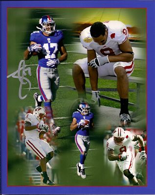 Autographed TRAVIS BECKUM New York Giants photo
