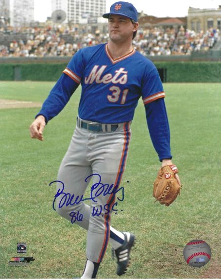 Autographed BRUCE BERENYI "86 WSC" 8X10 New York Mets photo