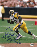 Autographed Jerome Bettis Los Angeles Rams 8x10 Photo with JSA COA