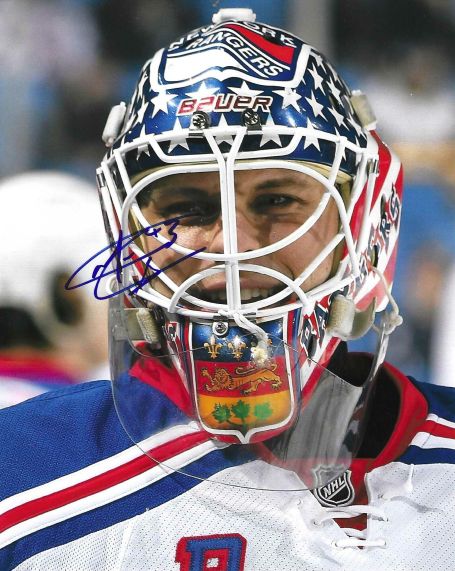 Autographed MARTY BIRON 8X10 New York Rangers Photo