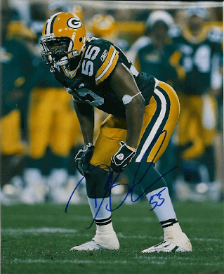 Autographed DESMOND BISHOP Green Bay Packers Photo