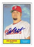 Autographed JOE BLANTON Philadelphia Phillies 2010 Topps Heritage Card #3