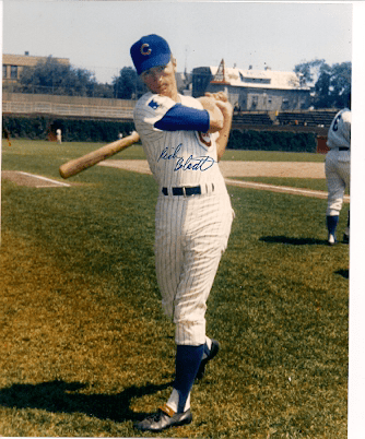 AUTOGRAPHED RICH BLADT Chicago Cubs Photo