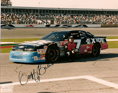 Auotgraphed GEOFF BODINE  - NASCAR Photo