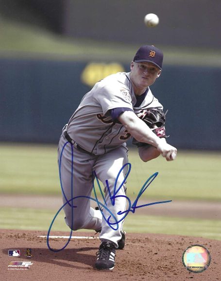 AUTOGRAPHED JEREMY BONDERMAN 8x10 Detroit Tigers Photo