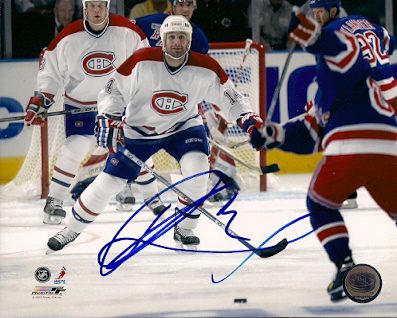 Autographed RADEK BONK Montreal Canadiens