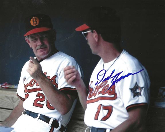 AUTOGRAPHED DICK BOSMAN 8X10 Baltimore Orioles Photo