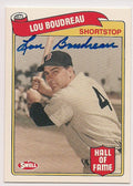 Autographed LOU BOUDREAU 1989 Swell Baseball Greats card