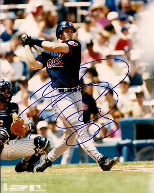AUTOGRAPHED RUSSELL  BRANYAN 8x10 Cleveland Indians Photo