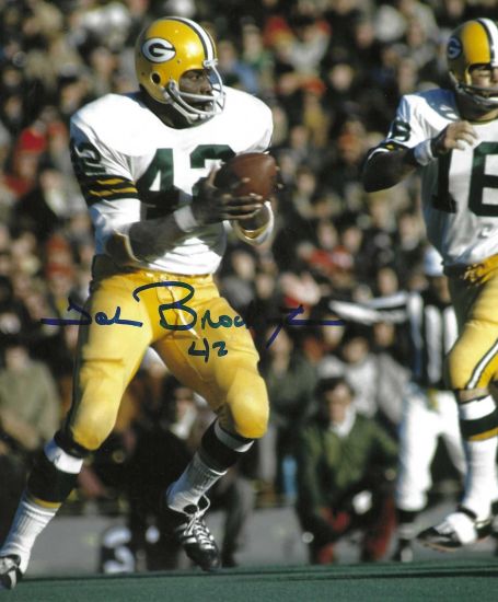 Autographed JOHN BROCKINGTON 8X10 Green Bay Packers Photo