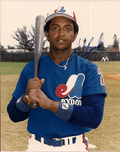 AUTOGRAPHED HUBIE BROOKS Montreal Expos Photo