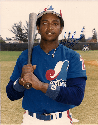 AUTOGRAPHED HUBIE BROOKS Montreal Expos Photo