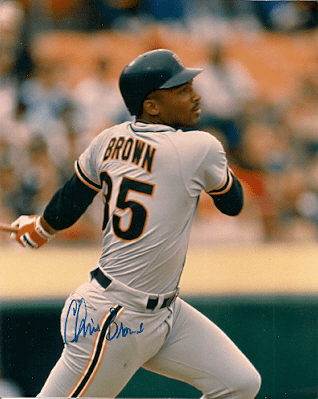 AUTOGRAPHED CHRIS BROWN 8x10 San Francisco Giants Pho