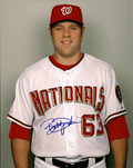 Autographed BOBBY BROWNLIE Washington Nationals Photo