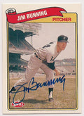 Autographed JIM BUNNING 1989 Swell Baseball Greats card