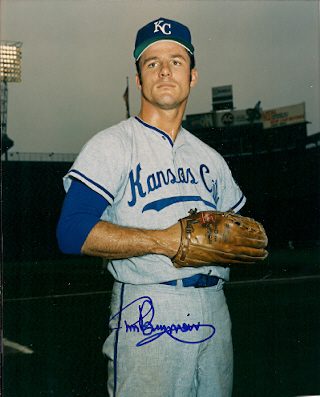 AUTOGRAPHED  photo TOM BURGMEIER  KC Royals