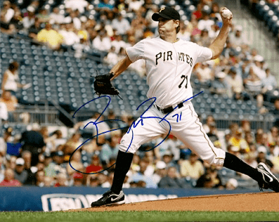 AUTOGRAPHED  photo BRIAN BURRES - Pittsburgh Pirates