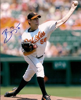 AUTOGRAPHED  photo BRIAN BURRESS Baltimore Orioles