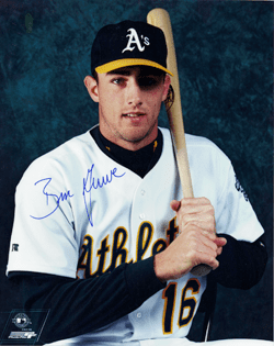 AUTOGRAPHED SIGNED photo BEN GRIEVE #6 Oakland A's