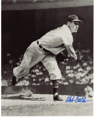 AUTOGRAPHED  photo BOB FELLER #1 Cleveland Indians