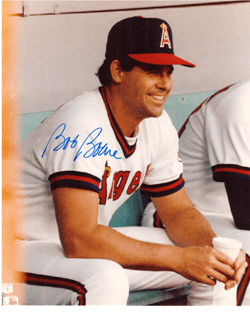 AUTOGRAPHED SIGNED photo BOB BOONE #2 Angels