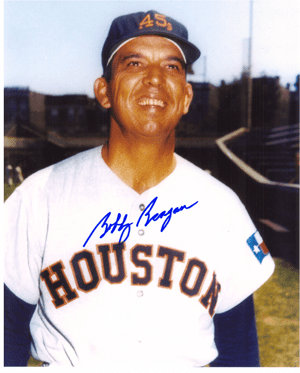AUTOGRAPHED SIGNED photo BOBBY BRAGAN Houston Astros