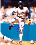 SIGNED photo HOMER BUSH #4 Toronto Blue Jays