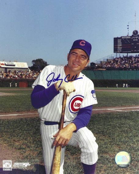 AUTOGRAPHED JOHNNY CALLISON 8x10 Chicago Cubs photo