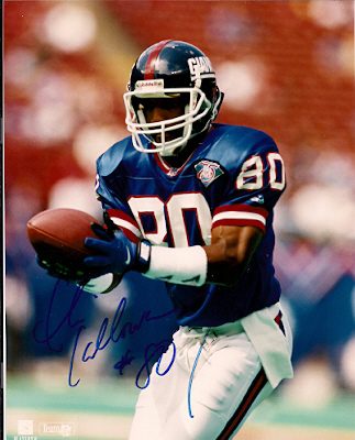 Autographed CHRIS CALLOWAY  New York Giants photo