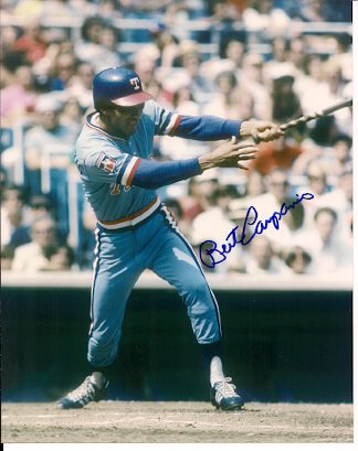 AUTOGRAPHED BERT CAMPANERIS 8x10 Texas Rangers Photo