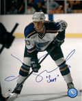 Autographed JIM CAMPBELL St. Louis Blues Photo