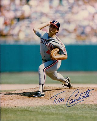 AUTOGRAPHED TOM CANDIOTTI Los Angeles Dodgers photo