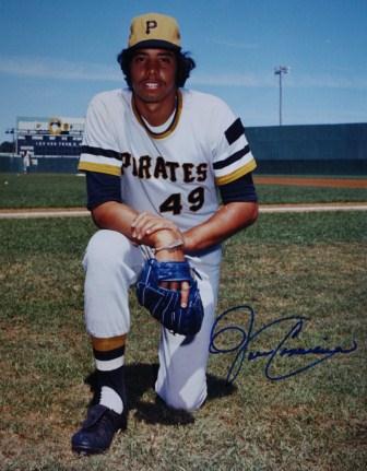 Autographed JOHN CANDELARIA PITTSBURGH PIRATES 11 X 14  photo