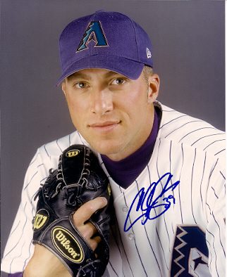 Autographed CHRIS CAPUANO Arizona Diamondbacks Photo