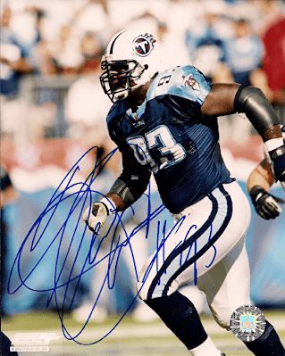 Autographed KEVIN CARTER 8X10 Tennessee Titans  photo