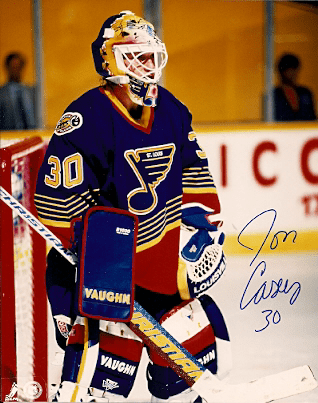 Autographed JON CASEY St. Louis Blues Photo