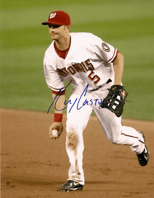 Autographed KORY CASTRO Washington Nationals Photo