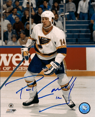 Autographed PAUL CAVALLINI St. Louis Blues Photo