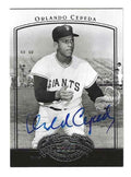 Autographed ORLANDO CEPEDA San Francisco Giants 2005 Upper Deck Past Time Pennants Card