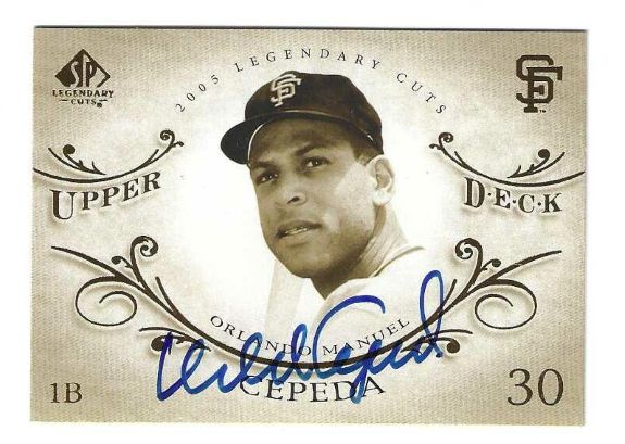 Autographed ORLANDO CEPEDA San Francisco Giants 2005 Upper Deck SP Legendary Cuts