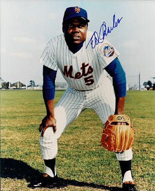 AUTOGRAPHED ED CHARLES 8x10 New York Mets photo